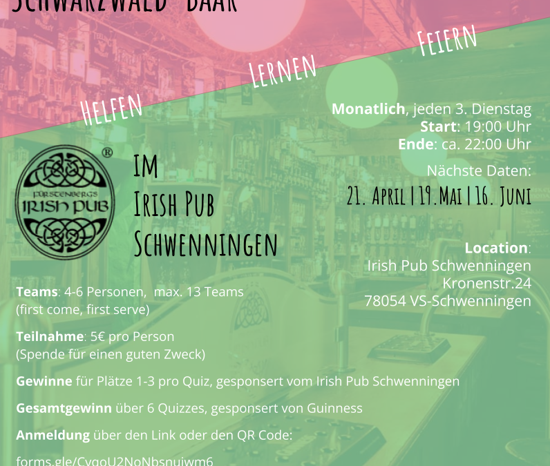 Pub Quiz jeden 3. Dienstag im Monat